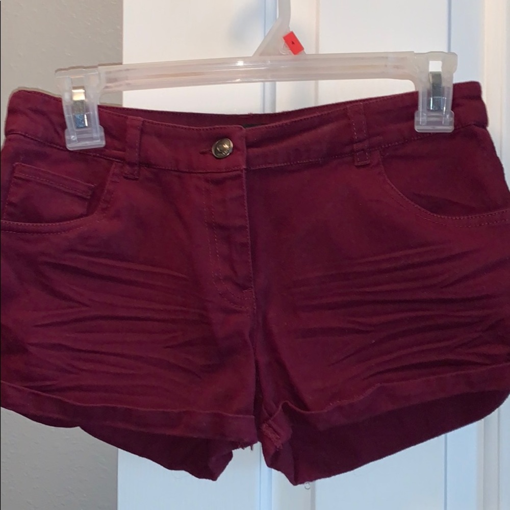 Maroon shorts